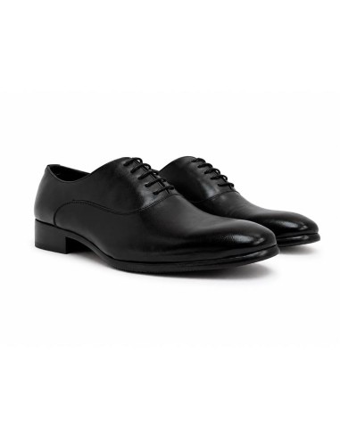 Oxford de piel con costura color negro