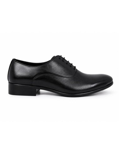 Oxford de piel con costura color negro