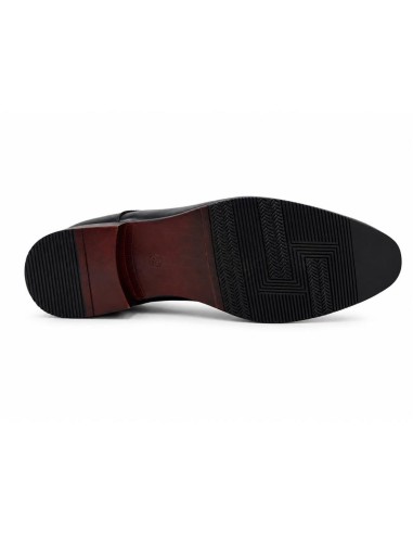 Oxford de piel con costura color negro