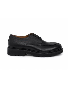 Derby de piel con costura color negro 2