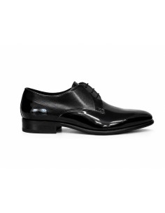 Derby de piel con plantilla extraible color negro 2