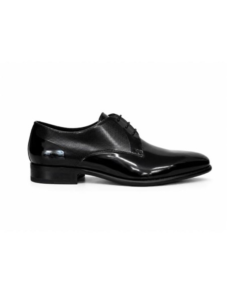 Derby de piel con plantilla extraible color negro