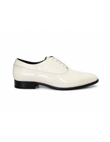 Oxford de piel con plantilla extraible color blanco