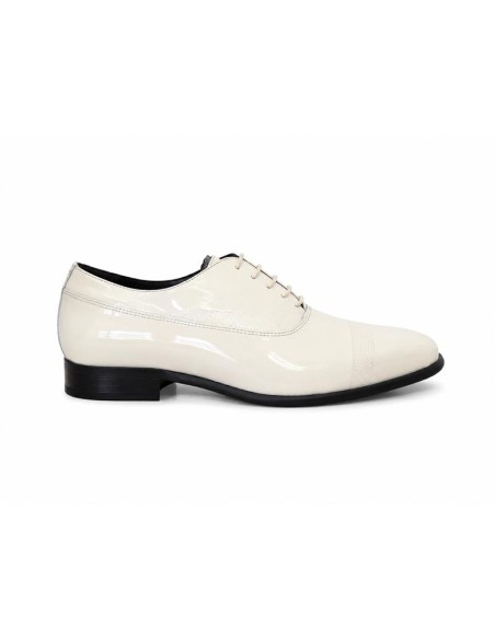 Oxford de piel con plantilla extraible color blanco
