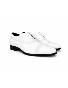Oxford de peau blanc PANOLI-WHITE