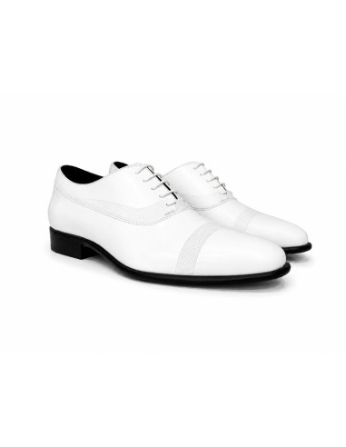 White leather Oxford