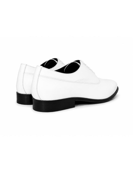 Oxford de piel con plantilla extraible color blanco