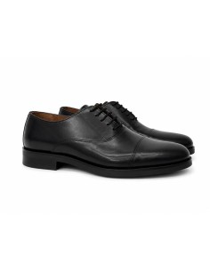 Oxford de piel con costura color negro
