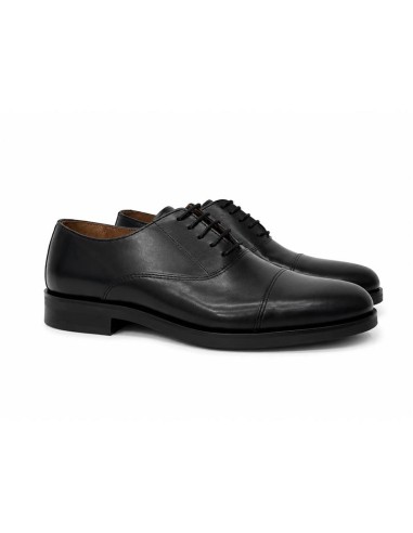 Oxford de piel con costura color negro