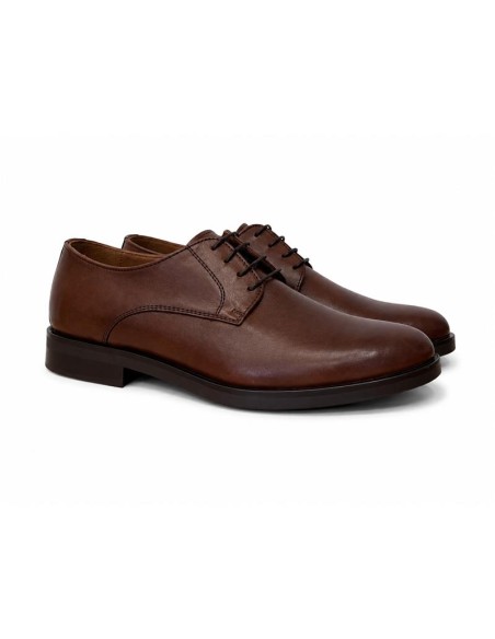 Brown leather derby
