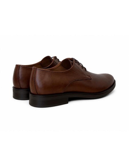 Brown leather derby