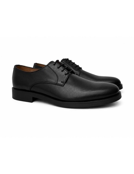 Oxford de piel con costura color negro