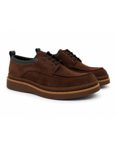 Brown suede derby