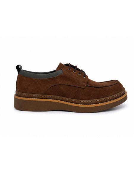 Derby suède marron VELO-BROWN