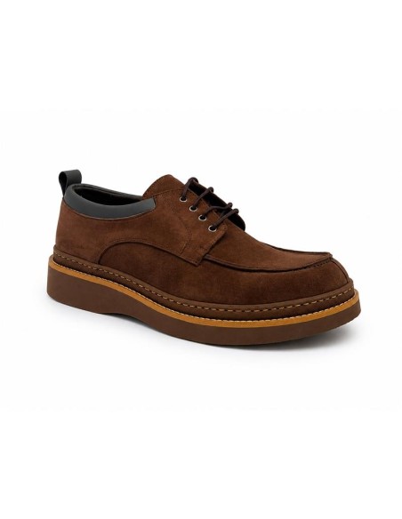Derby suède marron VELO-BROWN