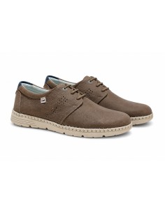 Beige nubuck derby