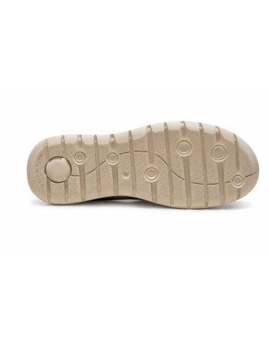 Derby de nobuck con cordones en contraste color beige