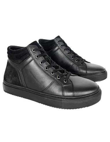 Bottine en cuir noir TOSMEN-BLACK