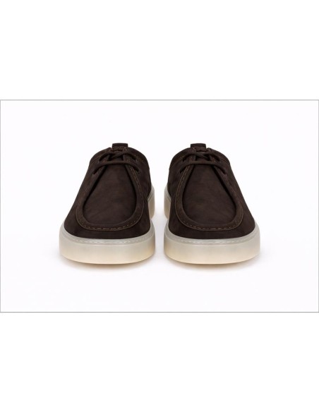 Casual derby suède marron LERITE-BROWN