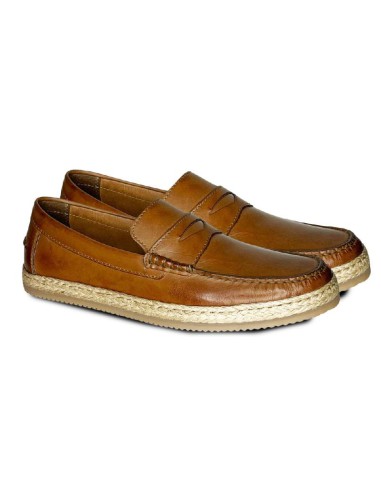 light brown leather espadrille VADIL-CUERO