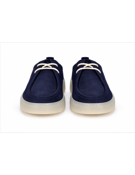 Blue suede Casual derby