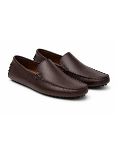 Mocassin de peau marron PAVELA-BROWN