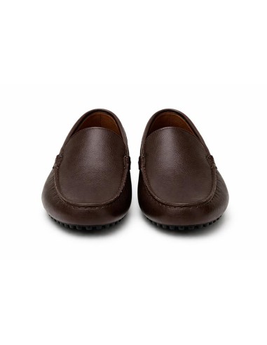 Mocassin de peau marron PAVELA-BROWN