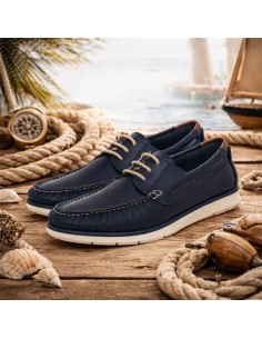 Light Brown leather boat shoe