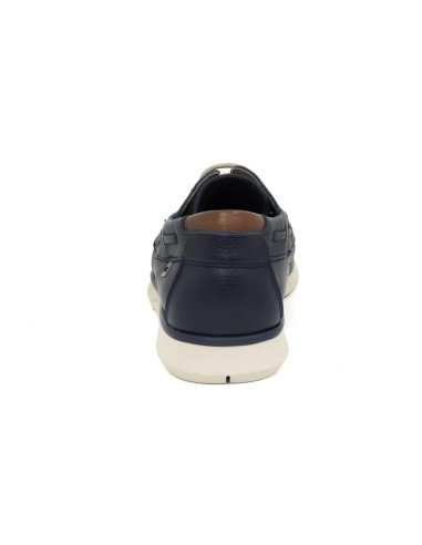 Nautique de peau cuir TUANE-NAVY