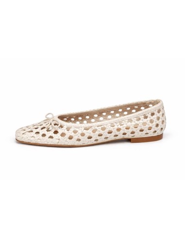 Ballerine suède blanc W-BELIRO-WHITE