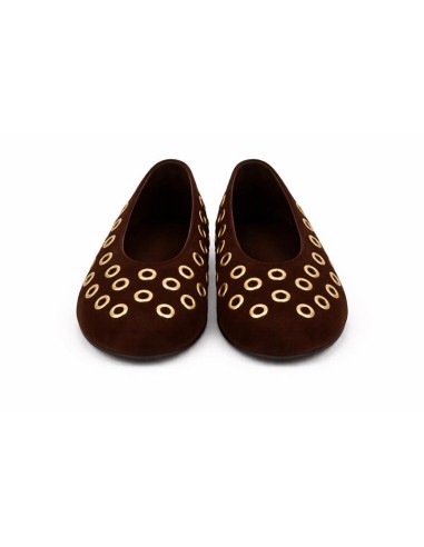 Ballerine suède marron W-BIVANTE-BROWN