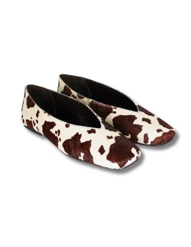 Ballerine de peau marron W-DEGAL-BROWN