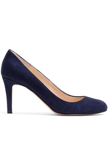 Zapato de Vestir de piel liso color azul