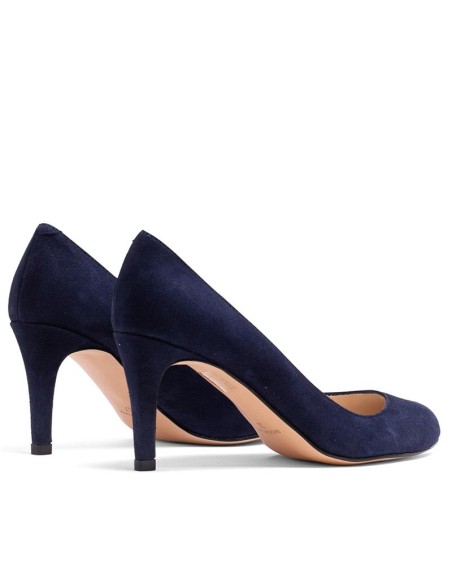 Zapato de Vestir de piel liso color azul
