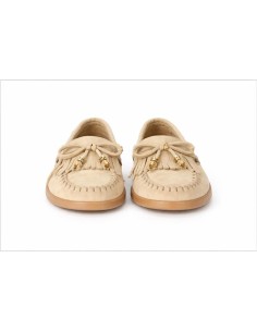 femmes mocassins suède beige W-SAPIK-BEIGE