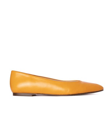 Zapato de Vestir de piel liso color naranja W-ANNA-ORANGE