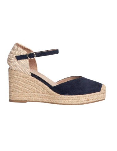 Espadrilles femme lisse bleu W-AVALANA-AZUL