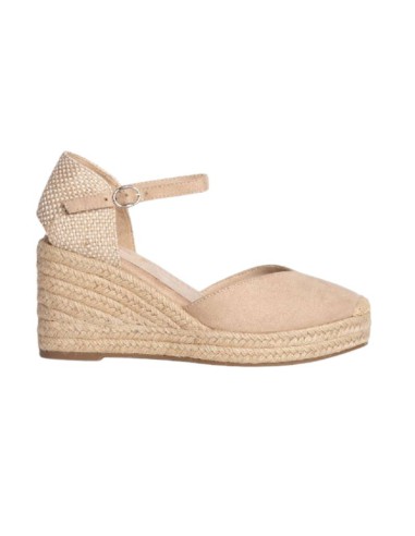 beige solid color espadrilles for women W-AVALANA-NUDE