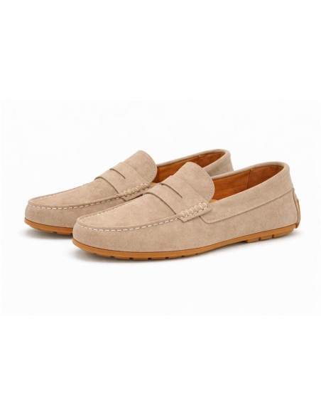 Light Brown suede moccasin