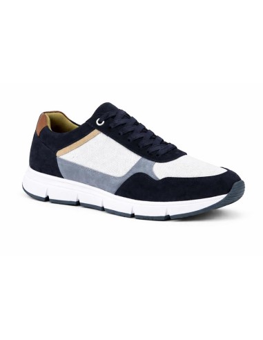 Blue suede sneakers