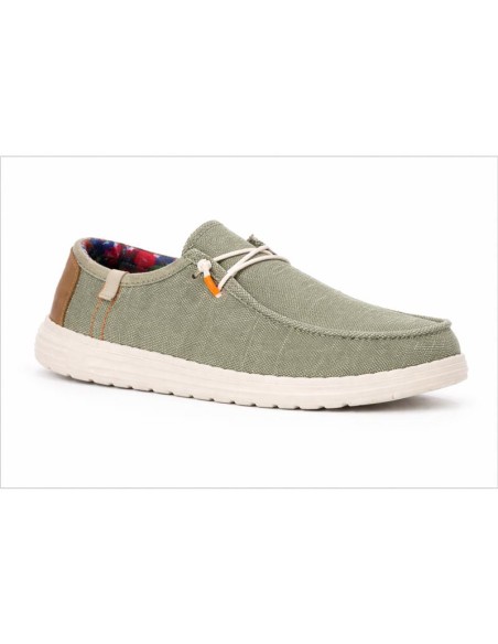 Mocassin suède vert SITERO-GREEN