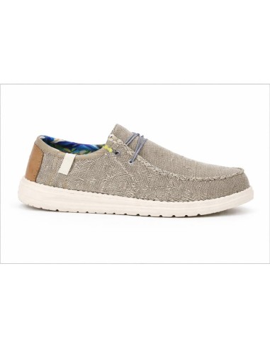 Grey suede moccasin