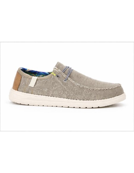 Grey suede moccasin