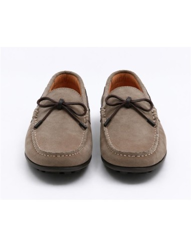 Mocassin suède beige SOLAVI-TAUPE