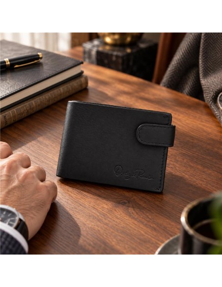 Black leather wallet