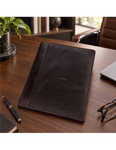 Brown leather Laptop Portfolio