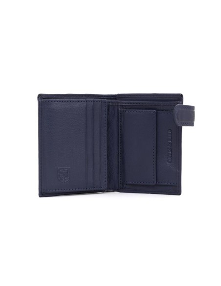 Blue leather wallet