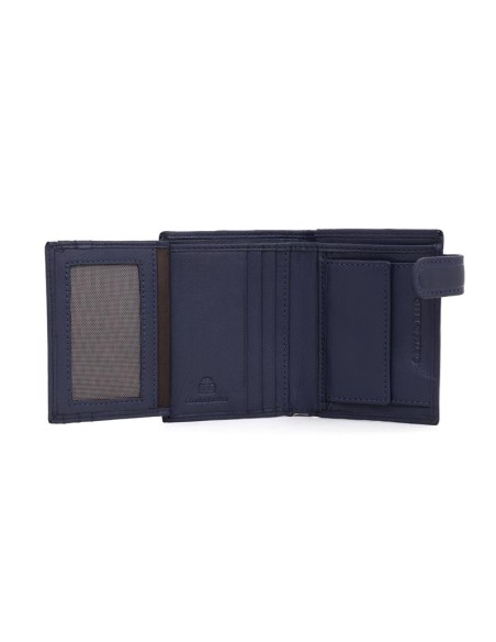 Blue leather wallet