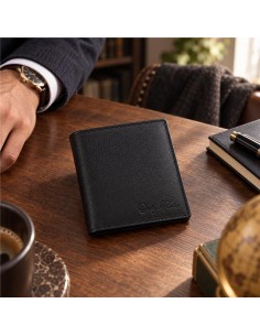 Black leather wallet