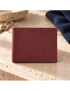 Burgundy leather wallet